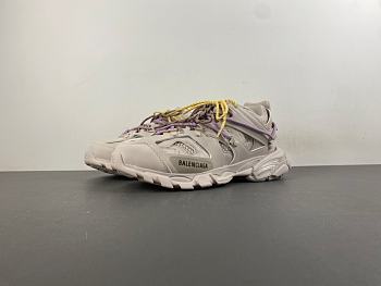 Balenciaga Women's Track Trail Laces Sneaker in Taupe/yellow/purple/brown/black 800590WTRHK9751