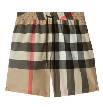 Burberry checked swim shorts