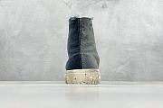 Balenciaga Blue Denim Paris High Top Sneakers  - 3