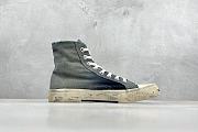 Balenciaga Blue Denim Paris High Top Sneakers  - 4