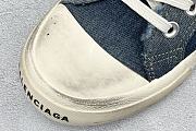 Balenciaga Blue Denim Paris High Top Sneakers  - 6