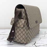 Gucci Diaper Bag Crossbody GG Supreme Brown 211131 KGDIG 8588 W44cm x H28cm x D14cm - 6