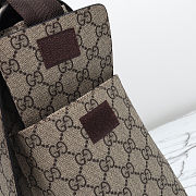 Gucci Diaper Bag Crossbody GG Supreme Brown 211131 KGDIG 8588 W44cm x H28cm x D14cm - 5