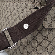 Gucci Diaper Bag Crossbody GG Supreme Brown 211131 KGDIG 8588 W44cm x H28cm x D14cm - 3