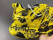 BALENCIAGA MEN'S TRACK GRAFFITI SNEAKER IN YELLOW 542023W3RRA7810 - 2