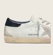Golden Goose Men's Super-Star with suede star and blue heel tab - 3