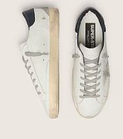 Golden Goose Men's Super-Star with suede star and blue heel tab - 4