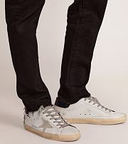 Golden Goose Men's Super-Star with suede star and blue heel tab - 6