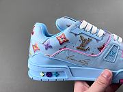 Louis Vuitton LV Trainer Monogram Donuts Blue  1AJWF4 - 3