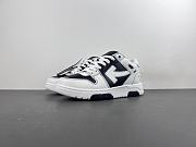 OFF-WHITE Out Of Office OOO Low Tops Black White OMIA189S24LEA0041001 / OMIA189C99LEA0151001 - 1