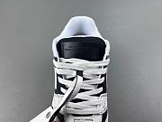 OFF-WHITE Out Of Office OOO Low Tops Black White OMIA189S24LEA0041001 / OMIA189C99LEA0151001 - 6
