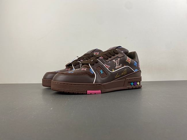 Louis Vuitton LV Trainer Monogram Donuts Brown 1AJWFO - 1