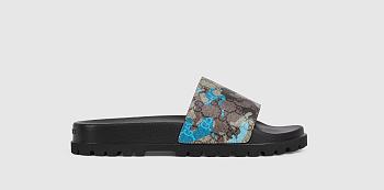 Gucci Men's lug-sole slide sandal  ‎854557 FAFGW 8911