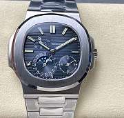 Patek Philippe Nautilus 5712/1A Steel Watch with Blue 40mm dial - 1