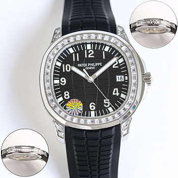 Patek Philippe Aquanaut 5067A-001 Diamond Luce Black Watch - Blitz 36mm dial